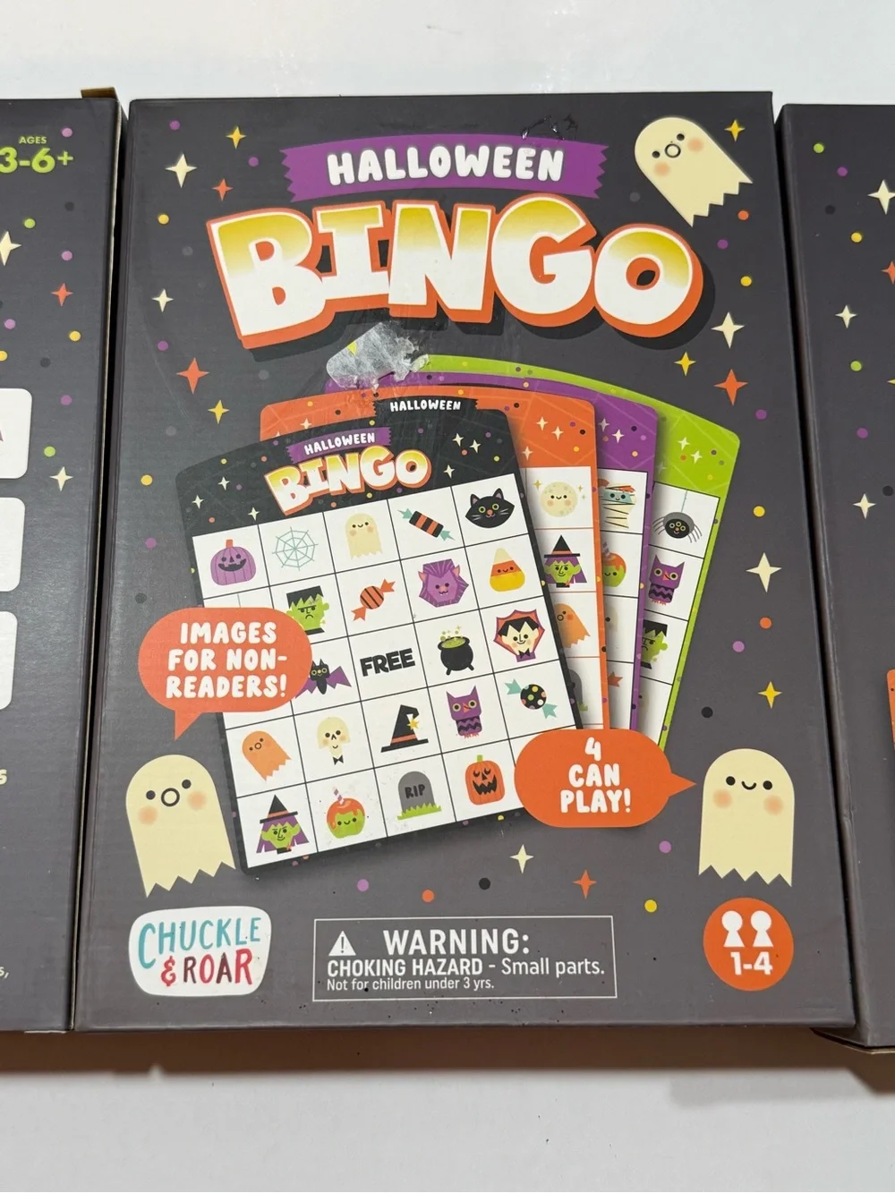 3 Chuckle & Roar Halloween Bingo Game new in box